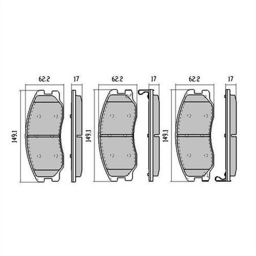 PHANTOM CERAMIC BRAKE PAD SET HOLDEN CAPTIVA RDC2000