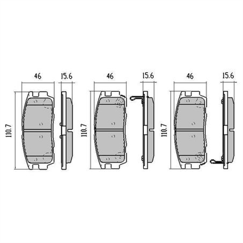 PHANTOM CERAMIC BRAKE PAD SET BMW HOLDEN HYUNDAI RDC2001