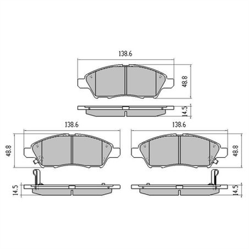 PHANTOM CERAMIC BRAKE PAD SET NISSAN RDC2015