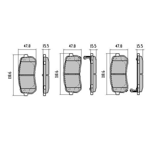 PHANTOM CERAMIC BRAKE PAD SET HYUNDAI KIA RDC2025