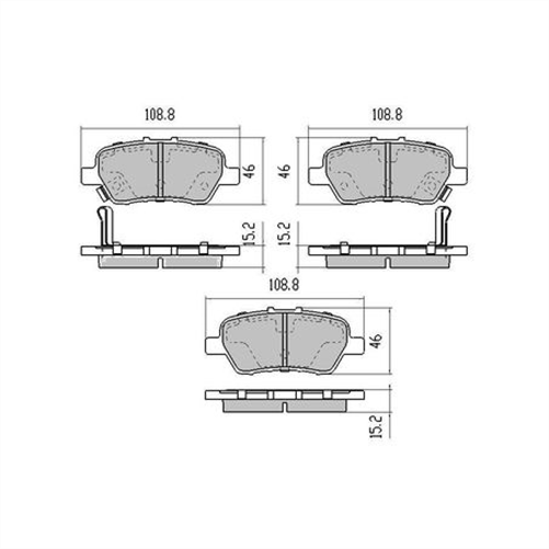 PHANTOM CERAMIC BRAKE PAD SET HONDA RDC2031