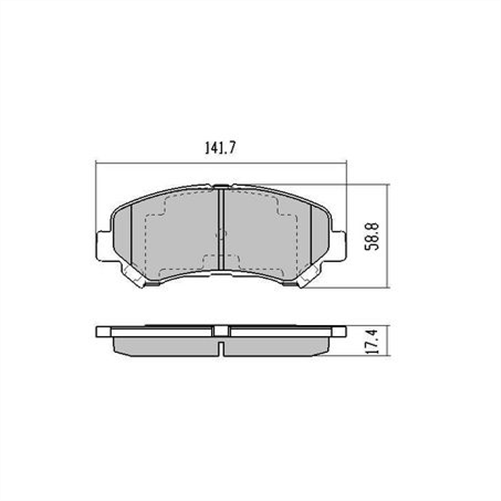 PHANTOM CERAMIC BRAKE PAD SET NISSAN SUZUKI RDC2040