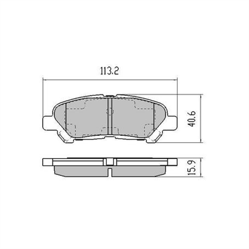 PHANTOM CERAMIC BRAKE PAD SET TOYOTA BLADE HIGHLANDER KLUGER RDC2067