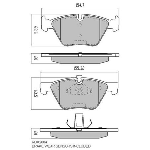 PHANTOM CERAMIC BRAKE PAD SET BMW RDC2084