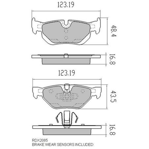 PHANTOM CERAMIC BRAKE PAD SET BMW RDC2085