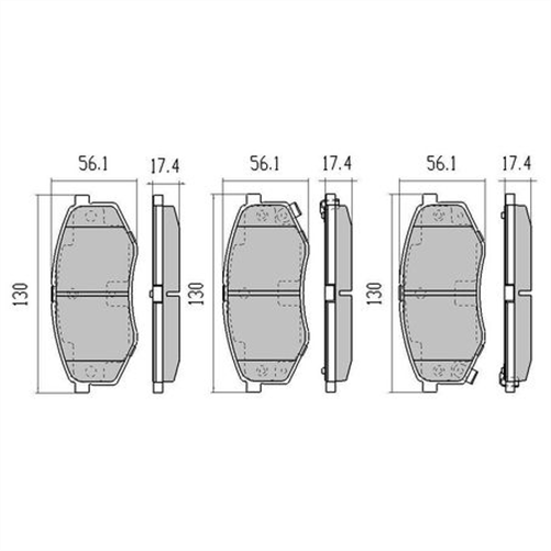 PHANTOM CERAMIC BRAKE PAD SET HYUNDAI KIA SPORTAGE RDC2169