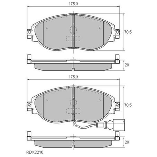 PHANTOM CERAMIC BRAKE PAD SET