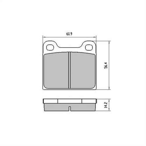 PHANTOM CERAMIC BRAKE PAD SET ALFA ROMEO VOLVO RDC2