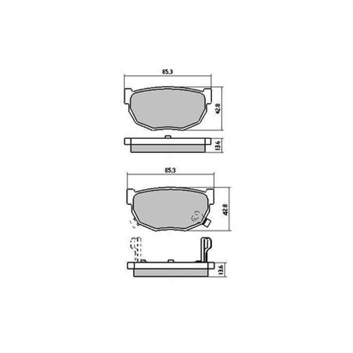 PHANTOM CERAMIC BRAKE PAD SET NISSAN RDC325