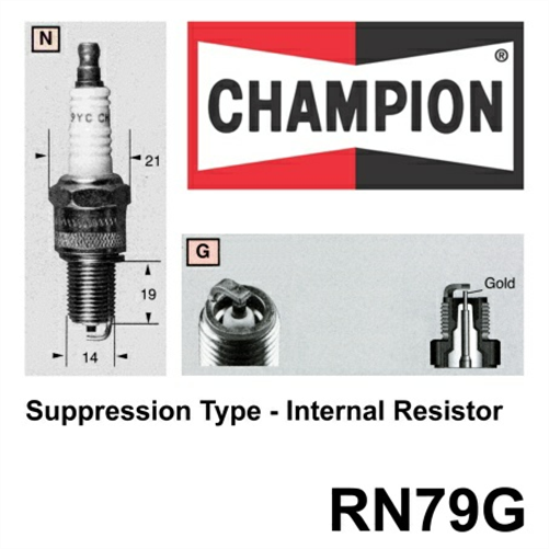 CHAMPION SPARK PLUG RN79G