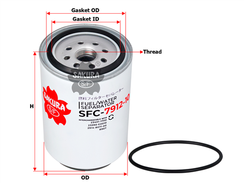 FUEL WATER SEPARATOR 1105111500002 SFC-7912-10