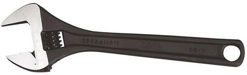 Wide Jaw Premium Adjustable Wrench - Black 