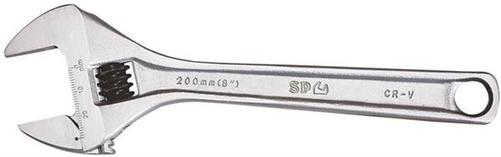 Wide Jaw Premium Adjustable Wrench - Chrome 