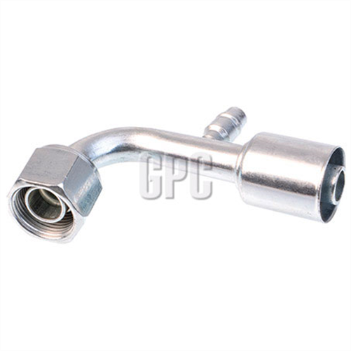 Steel Fitting # 12 FOR - Beadlock #12 90 With R134a Port