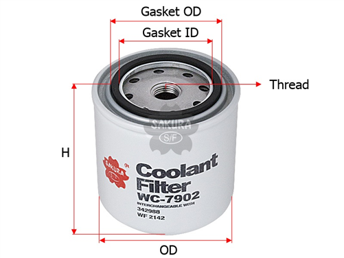 COOLANT FILTER P554073 FF2236 WC-7902