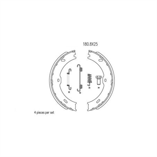 BRAKE SHOE MERCEDES BENZ SPRINTER 180 X 25M