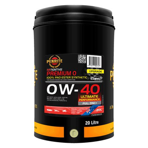 10 Tenths Premium 0 0W-40 20L