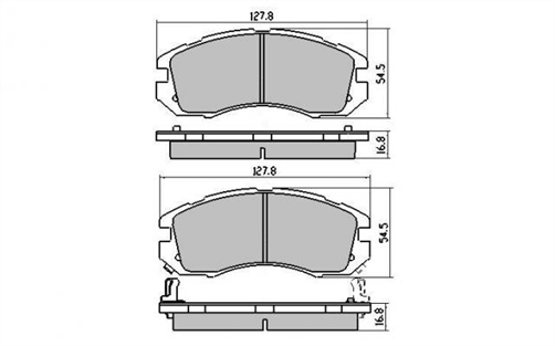 FRONT DISC BRAKE PADS - SUBARU IMPREZA 93-96