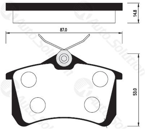 REAR DISC BRAKE PADS - AUDI/VW GOLF 111 CERAMIC 97-01