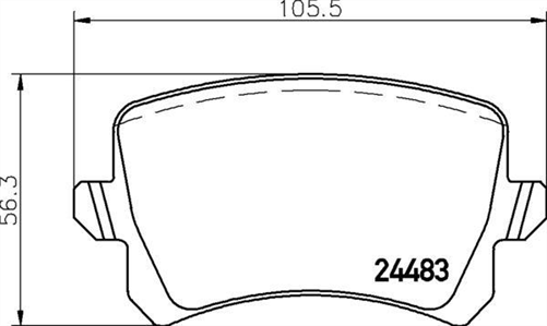 REAR DISC BRAKE PADS - AUDI / VW A6 01-06