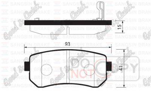 REAR DISC BRAKE PADS - HYUNDAI i20,i30 07-