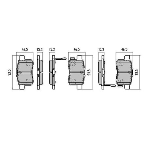 REAR DISC BRAKE PADS - HONDA ACCORD 08-