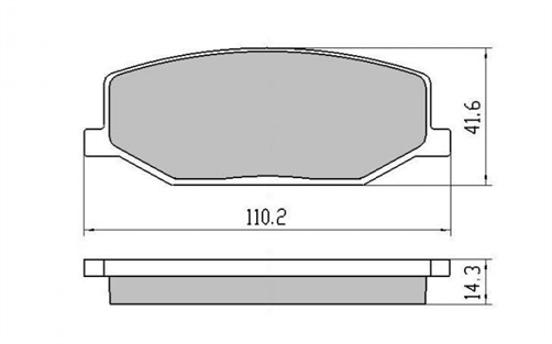 FRONT DISC BRAKE PADS - SUZUKI SJ410 SJ413 CERAMIC 81-