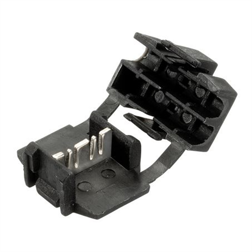 Crimp Terminal Wire Tap Connector Black Non Insulated 4mm - 5 Pce