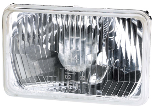 Semi Sealed Beam Rectangle 100 x 165mm Globe Style H4