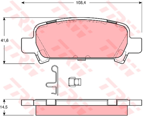 DTEC Brake Pad Set (DB1379)