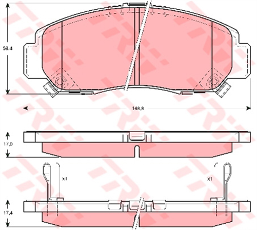 DTEC Brake Pad Set (DB1515)