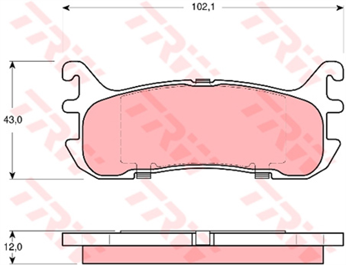 Brake Pad Set (DB1283)