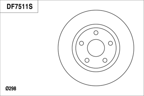 Disc Brake Rotor 298mm x 28 Min