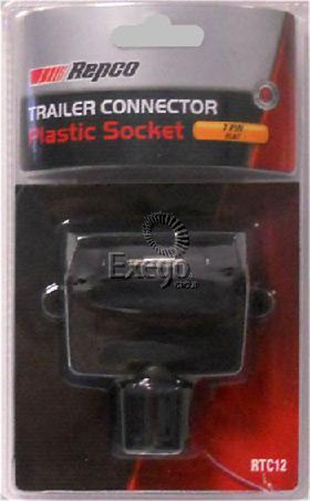 Trailer Socket 7 Pin Flat