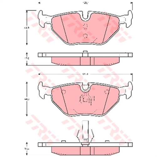 Brake Pad Set (DB1415)