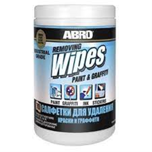 ABRO WIPES PAINT AND GRAFFITI REMOVER