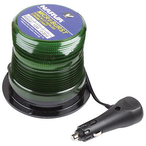 Strobe Green 12 to 80V Magnetic Mount