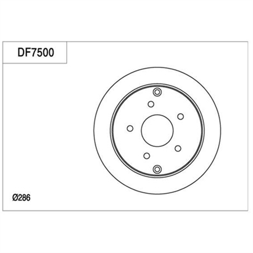 Disc Brake Rotor 286mm x 13.9 Min