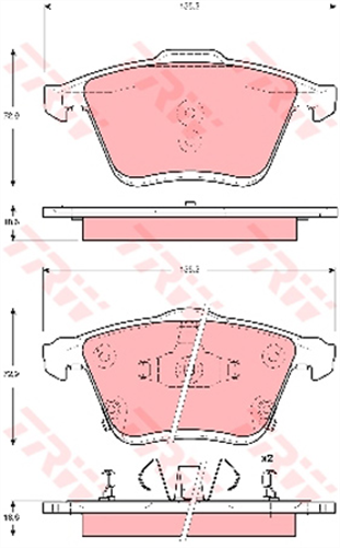 Brake Pad Set (D3138)