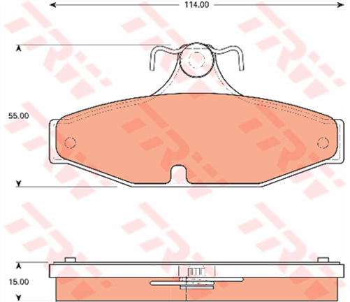 DTEC Brake Pad Set (DB1376)