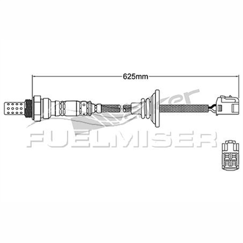 OXYGEN SENSOR DIRECT FIT 4 WIRE 625MM CABLE