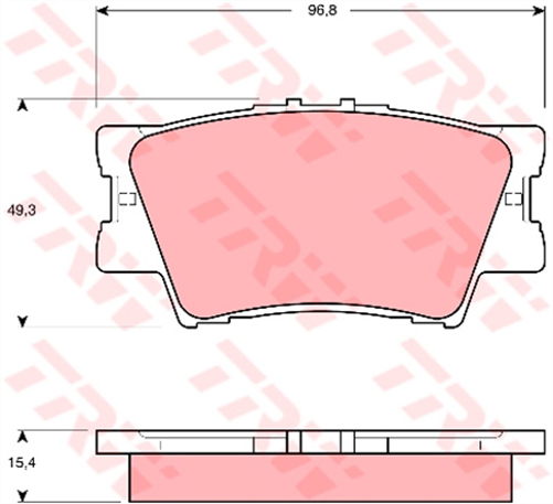 DTEC Brake Pad Set