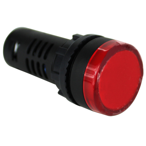 LED WARNING LAMP RED 12V 22MM