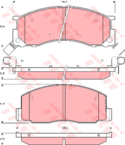 DTEC Brake Pad Set (DB1215)