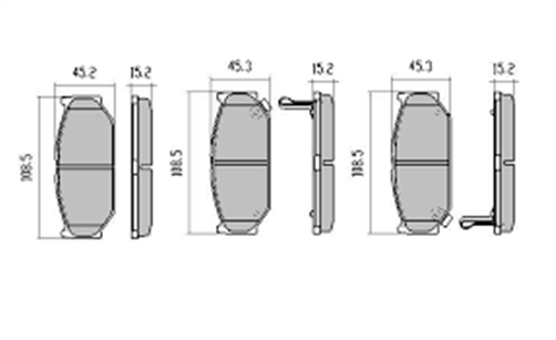 FRONT DISC BRAKE PADS - SUZUKI SWIFT 05- DB1818 UC