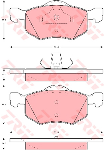 DTEC Brake Pad Set (DB1426)