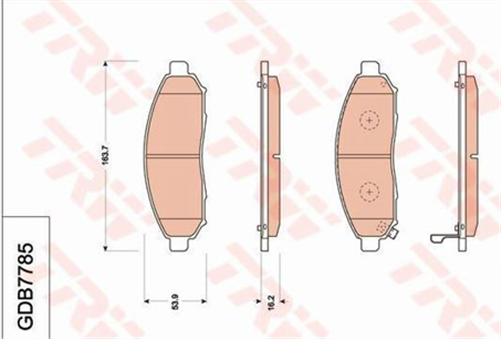 DTEC Brake Pad Set