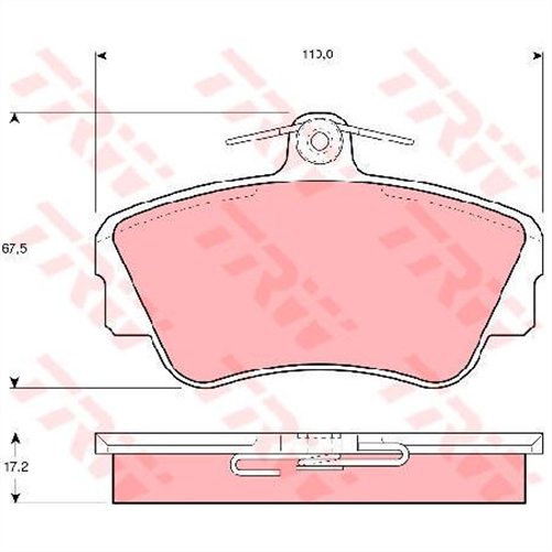 Brake Pad Set (DB1288)