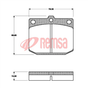 FRONT DISC BRAKE PADS - TOYOTA / NISSAN CORONA/200B DB86 E