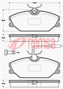 FRONT DISC BRAKE PADS - CIT PEUG REN SCEN 99-03 262MM DISC DB2027 E